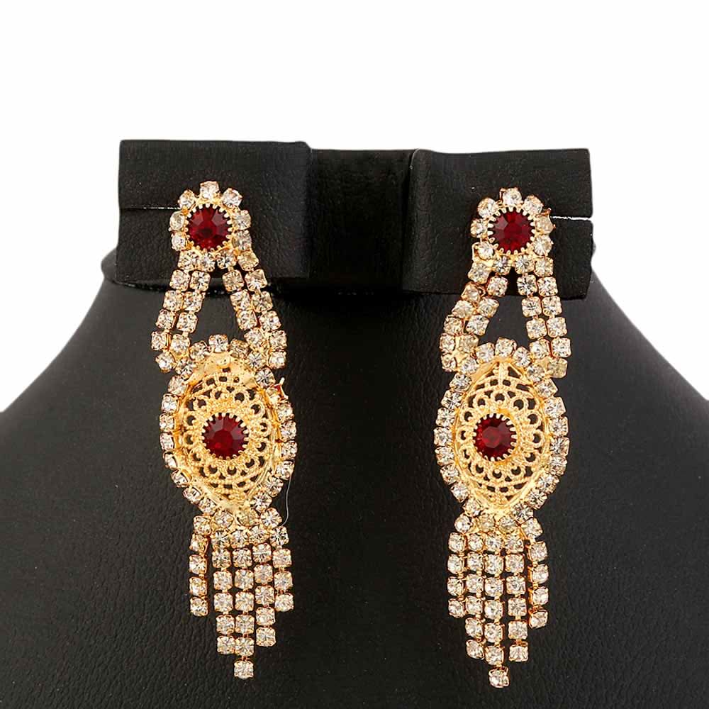 Women's Jewellery Set  - Golden & Red, Women, Jewellery Set, Chase Value, Chase Value
