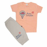 Boys Half Sleeves Suit (2199) - Peach, Kids, Boys Sets And Suits, Chase Value, Chase Value