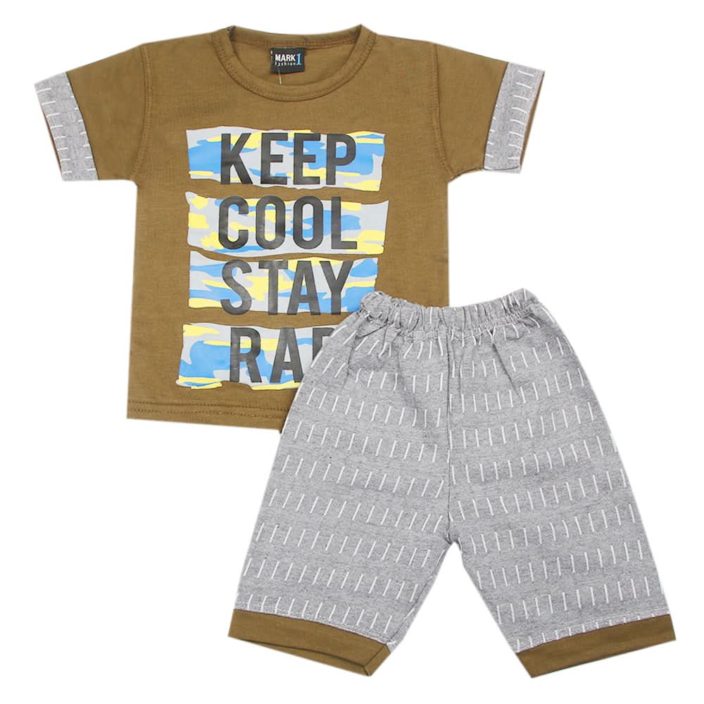 Boys Short Suit - Olive, Kids, Boys Sets And Suits, Chase Value, Chase Value