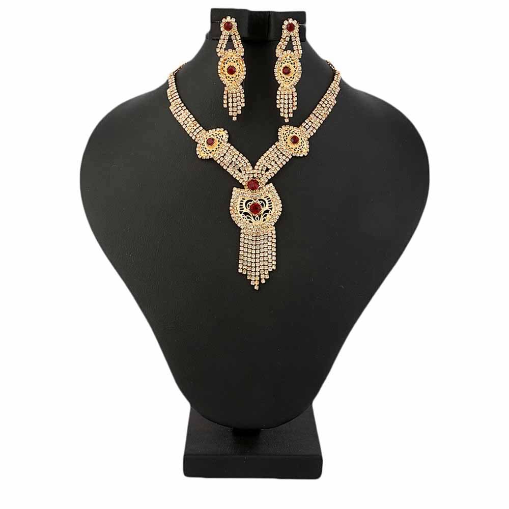 Women's Jewellery Set  - Golden & Red, Women, Jewellery Set, Chase Value, Chase Value
