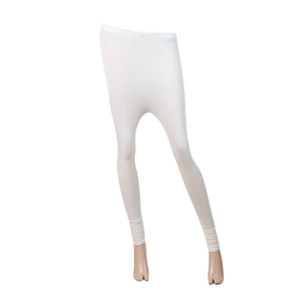 Women's Plain Tight - White, Women, Pants & Tights, Chase Value, Chase Value