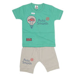 Boys Half Sleeves Suit (2199) - Sea Green, Kids, Boys Sets And Suits, Chase Value, Chase Value