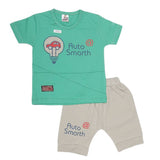 Boys Half Sleeves Suit (2199) - Sea Green, Kids, Boys Sets And Suits, Chase Value, Chase Value