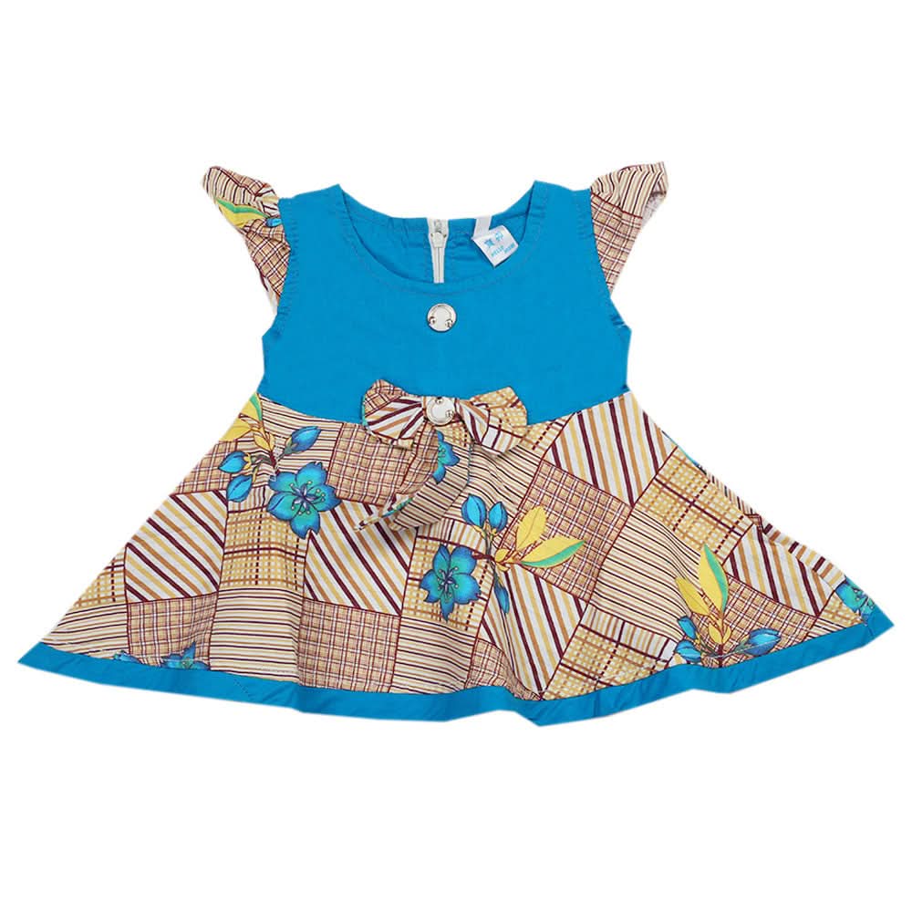 Newborn Girls Frock - Blue, Newborn Girls Frocks, Chase Value, Chase Value