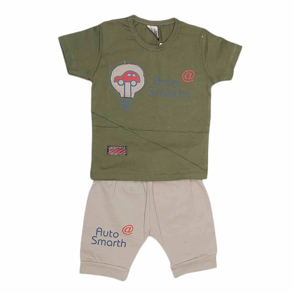 Boys Half Sleeves Suit (2199) - Green, Kids, Boys Sets And Suits, Chase Value, Chase Value