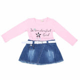 Girls Full Sleeves Frock - Light Pink, Kids, Girls Frocks, Chase Value, Chase Value