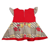 Newborn Girls Frock - Red, Newborn Girls Frocks, Chase Value, Chase Value