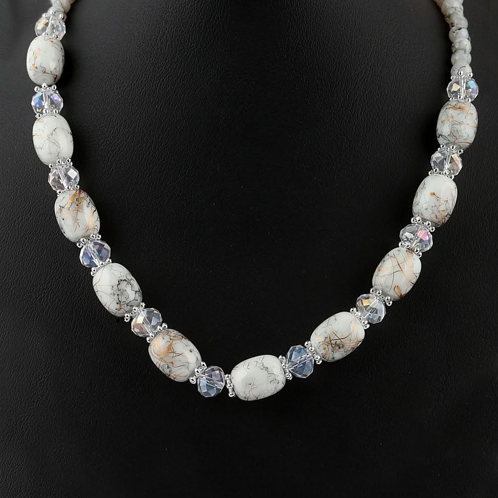 Women's Beads Mala - White - test-store-for-chase-value