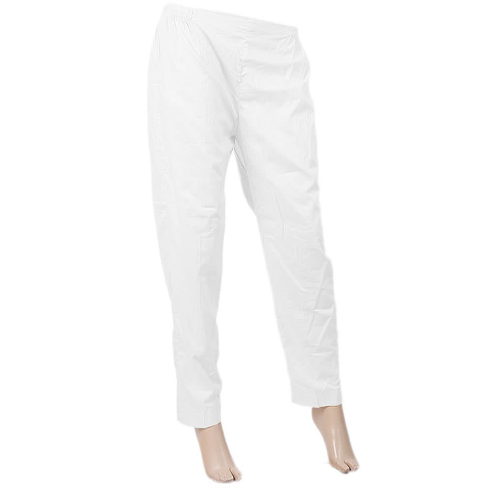 Women's Woven Trouser - 1201 - White, Women, Night Suit, Chase Value, Chase Value