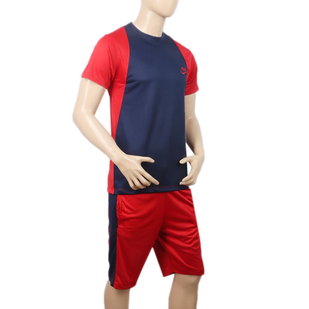 Men's Half Sleeves Track Suit - Navy Blue, Men, Track Suits, Chase Value, Chase Value