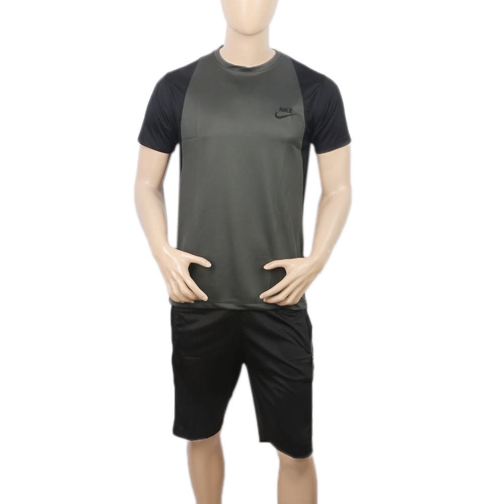 Men's Half Sleeves Track Suit - Dark Grey, Men, Track Suits, Chase Value, Chase Value
