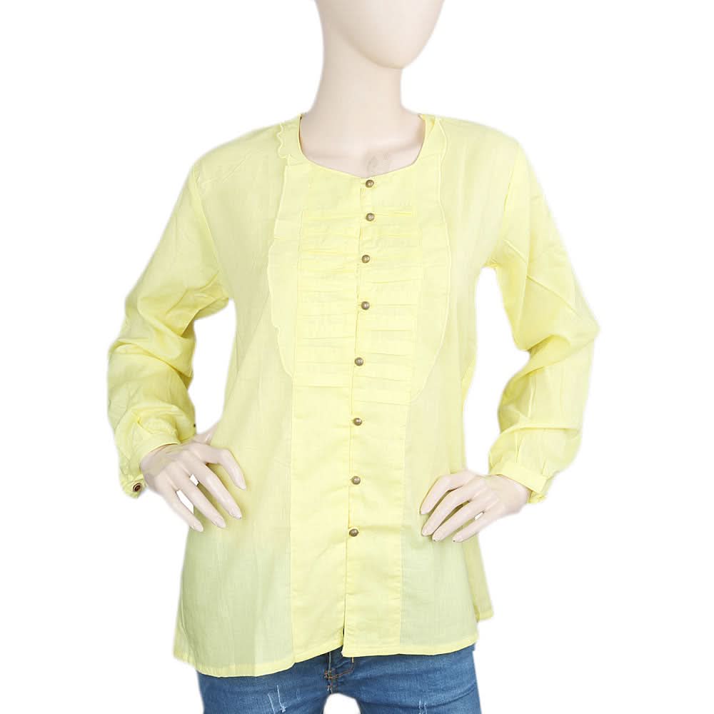 Women's Full Sleeves Western Top - Yellow, Women, T-Shirts And Tops, Chase Value, Chase Value