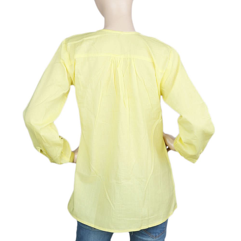 Women's Full Sleeves Western Top - Yellow, Women, T-Shirts And Tops, Chase Value, Chase Value