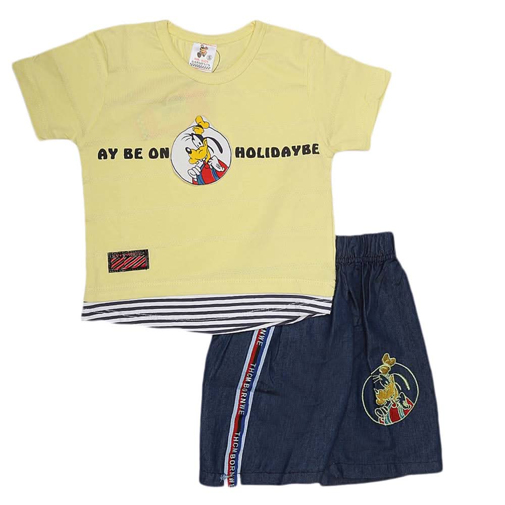 Boys 2 Piece Suit - Yellow, Kids, Boys Sets And Suits, Chase Value, Chase Value