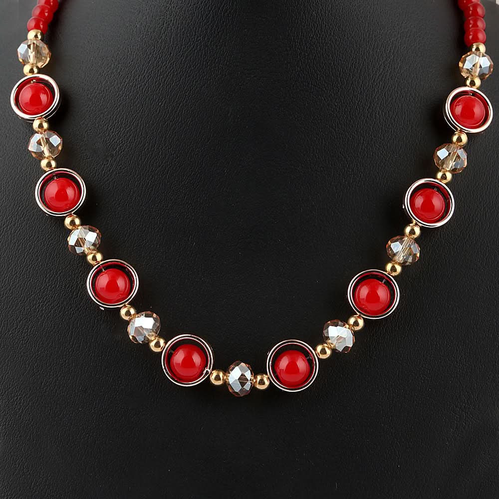 Women's Beads Mala - Red - test-store-for-chase-value