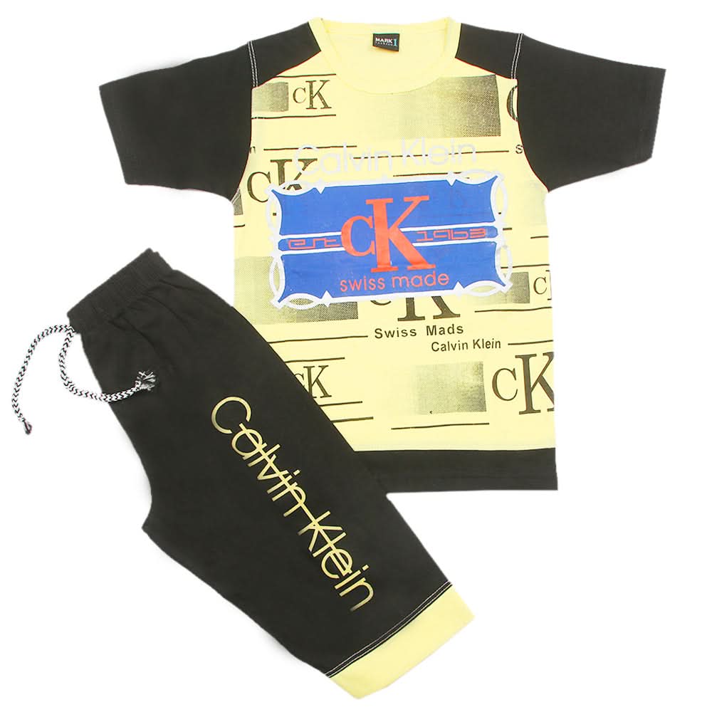 Boys Short Suit - Yellow, Boys Sets & Suits, Chase Value, Chase Value