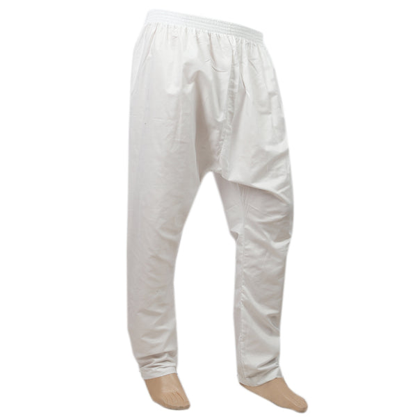 Men's Cotton Silk Pajama - Off White, Men, Shalwars, Chase Value, Chase Value