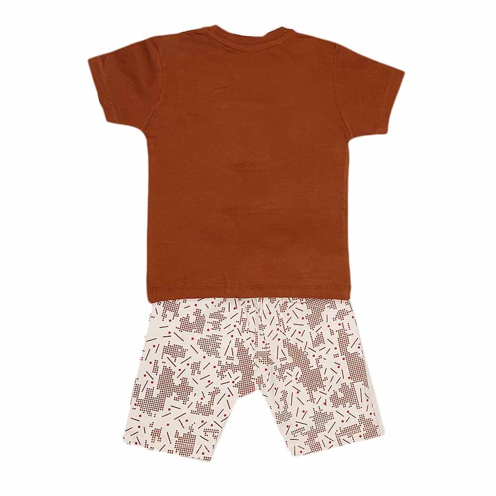 Boys Half Sleeves Suit (2209) - Brown, Kids, Boys Sets And Suits, Chase Value, Chase Value