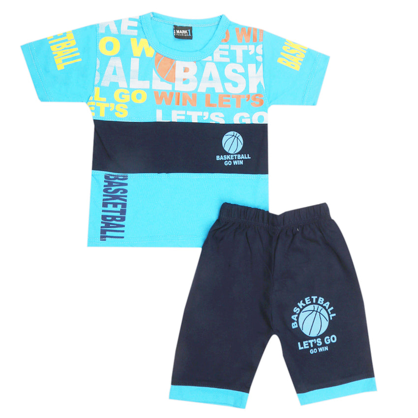 Boys Short Suit - Blue, Kids, Boys Sets And Suits, Chase Value, Chase Value