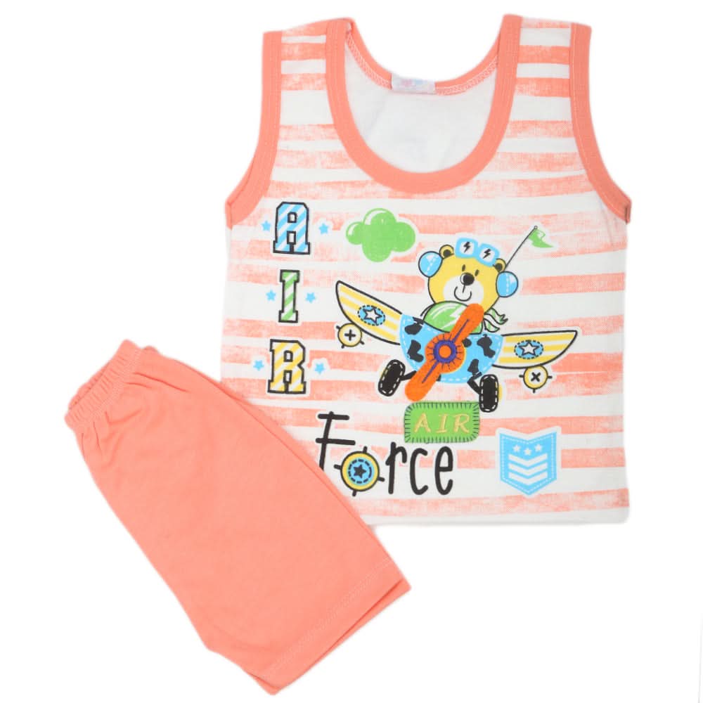Newborn Boys Sando Suit 2467 - Peach, Kids, Boys Sets And Suits, Chase Value, Chase Value