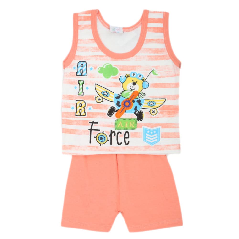 Newborn Boys Sando Suit 2467 - Peach, Kids, Boys Sets And Suits, Chase Value, Chase Value