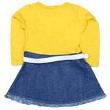 Girls Full Sleeves Frock - Yellow, Kids, Girls Frocks, Chase Value, Chase Value