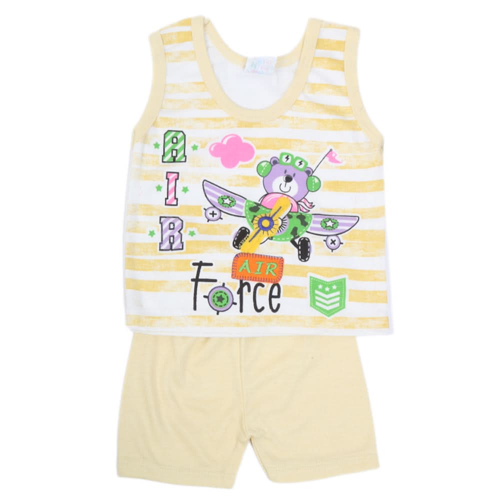Newborn Boys Sando Suit 2467 - Yellow, Kids, Boys Sets And Suits, Chase Value, Chase Value