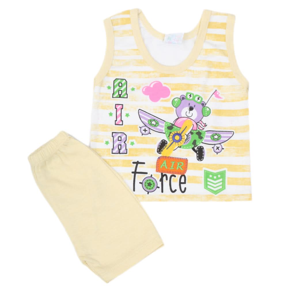Newborn Boys Sando Suit 2467 - Yellow, Kids, Boys Sets And Suits, Chase Value, Chase Value