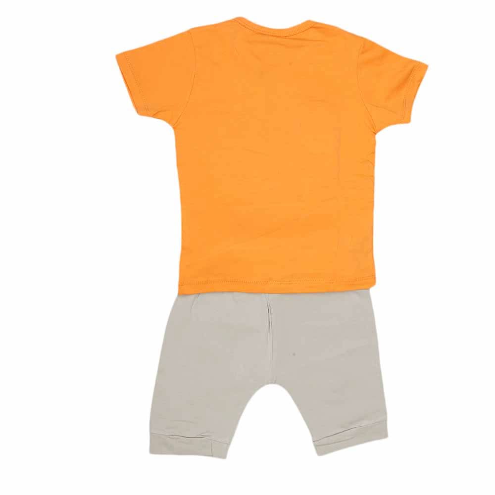 Boys Half Sleeves Suit (2199) - Orange, Kids, Boys Sets And Suits, Chase Value, Chase Value