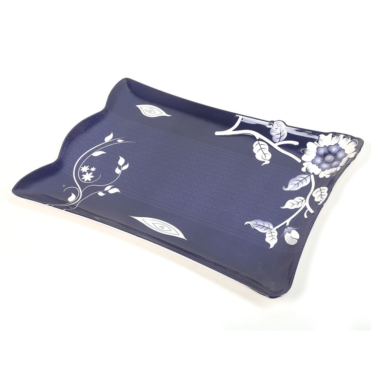 Embose Tray Melamine Large - Dark Blue, Home & Lifestyle, Serving And Dining, Chase Value, Chase Value