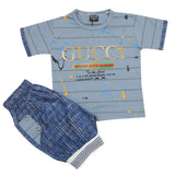 Boys Short Suit - Steel Blue, Kids, Boys Sets And Suits, Chase Value, Chase Value