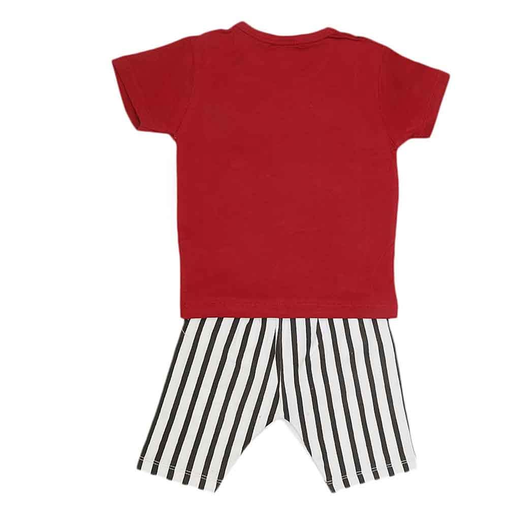 Boys Half Sleeves Suit (2338) - Maroon, Kids, Boys Sets And Suits, Chase Value, Chase Value