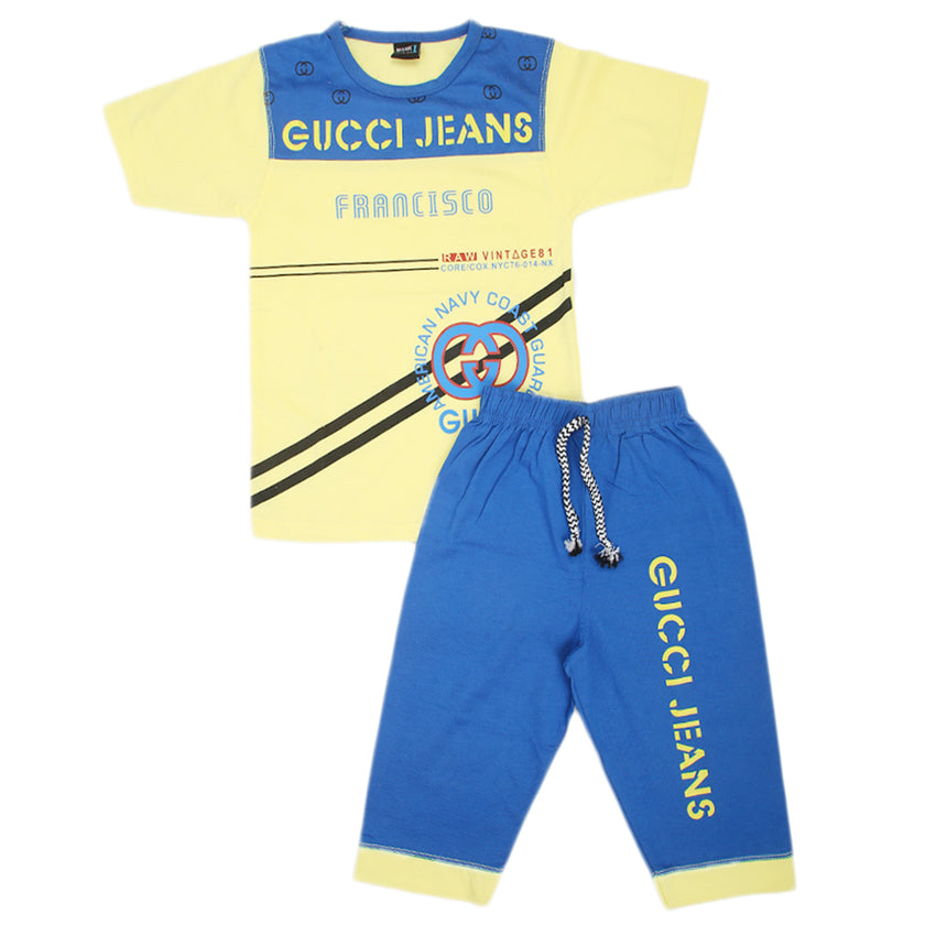 Boys Short Suit - Yellow, Boys Sets & Suits, Chase Value, Chase Value