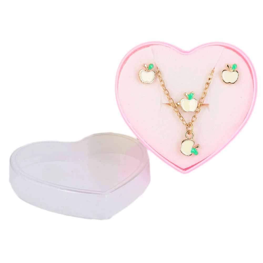 Girls Locket Set - White, Kids, Jewellery Sets, Chase Value, Chase Value