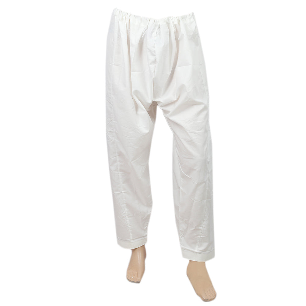 Men's Cotton Silk Shalwar - Off White, Men, Shalwars, Chase Value, Chase Value