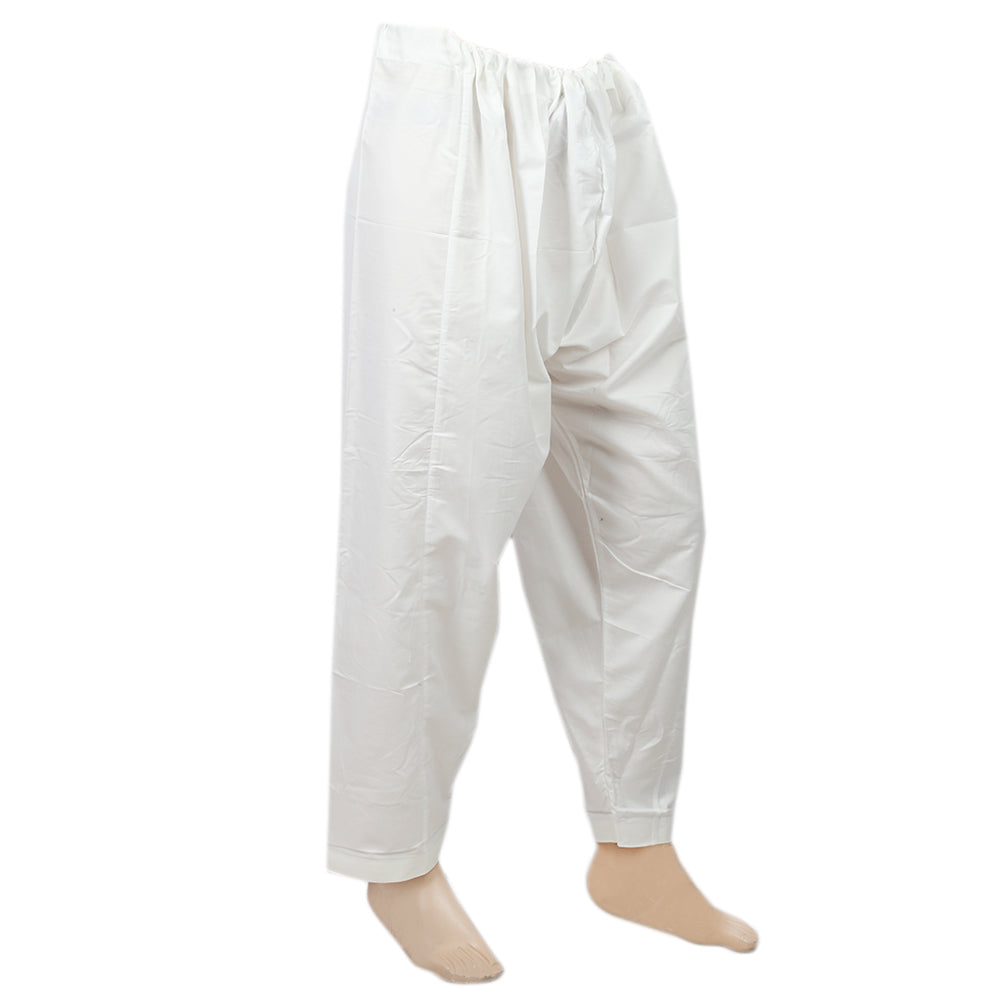 Men's Cotton Silk Shalwar - Off White, Men, Shalwars, Chase Value, Chase Value