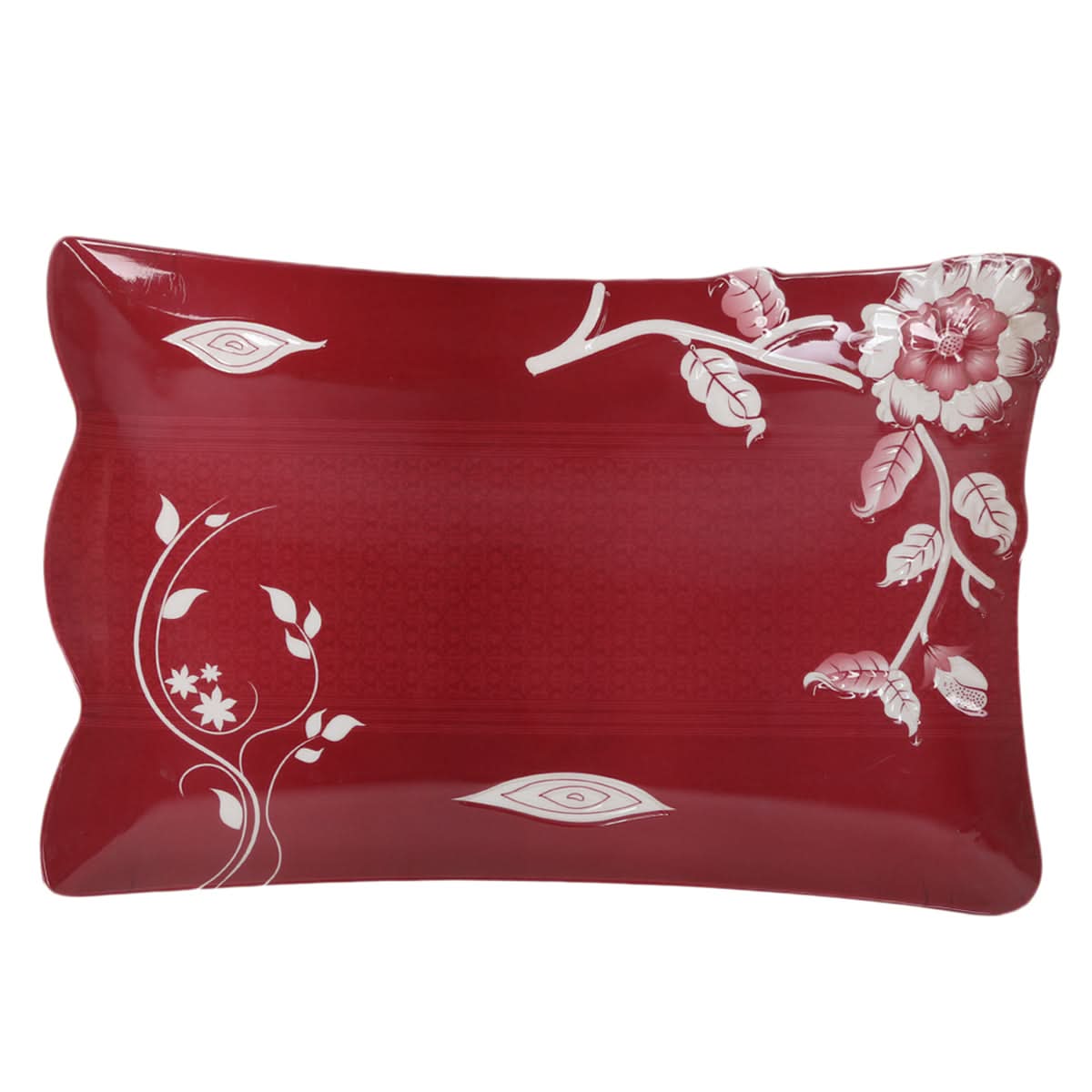 Embose Tray Melamine Large - Red, Home & Lifestyle, Serving And Dining, Chase Value, Chase Value