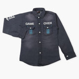 Boys Full Sleeves Denim Shirt - Blue, Boys Shirts, Chase Value, Chase Value