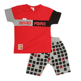 Boys Half Sleeves Suit (2168) - Red, Kids, Boys Sets And Suits, Chase Value, Chase Value