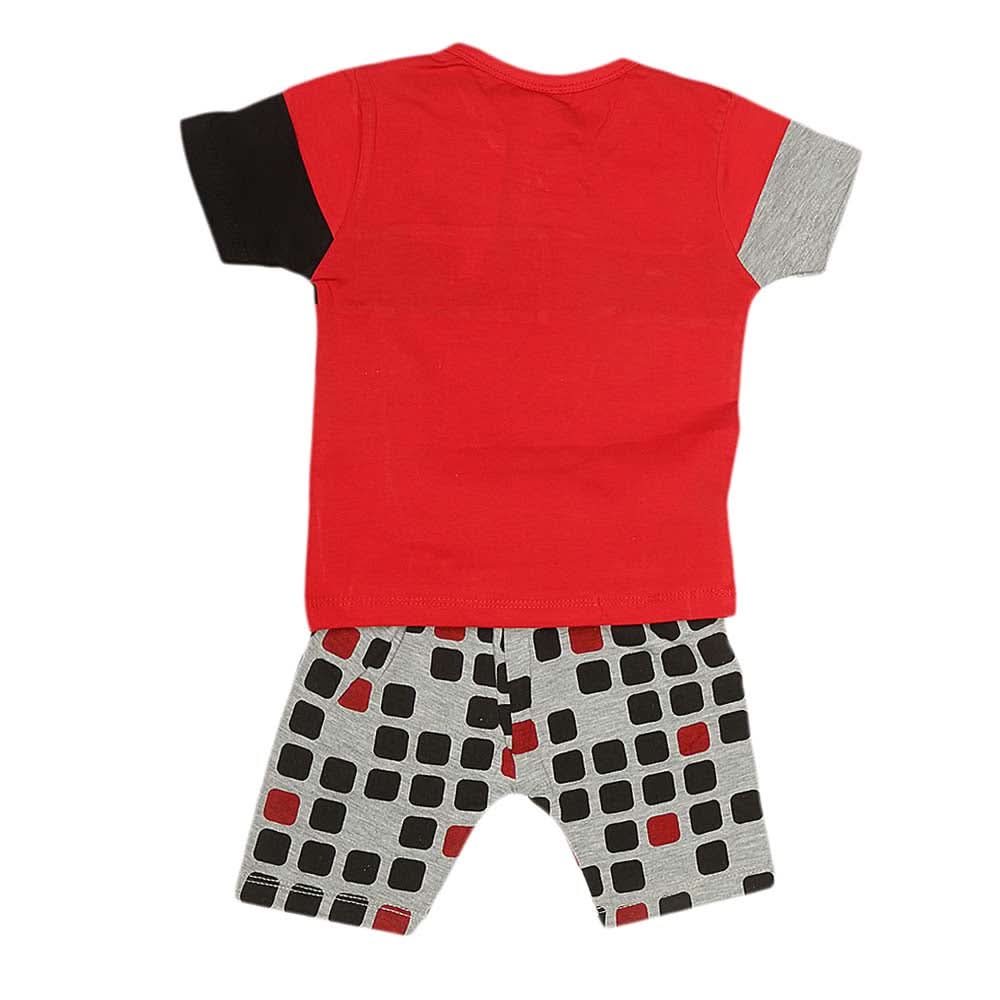 Boys Half Sleeves Suit (2168) - Red, Kids, Boys Sets And Suits, Chase Value, Chase Value