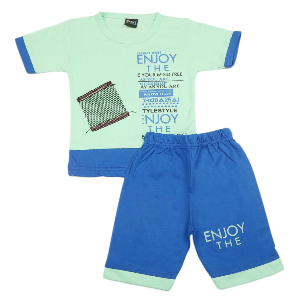 Boys Short Suit - Green, Kids, Boys Sets And Suits, Chase Value, Chase Value