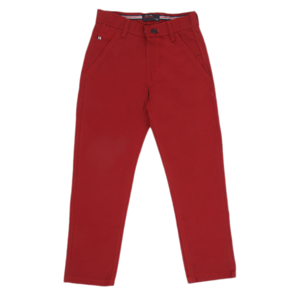 Boys Cotton Pant - Maroon, Kids, Boys Pants, Chase Value, Chase Value