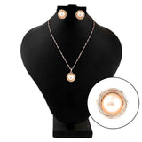 Women's Fancy Locket Set - Golden - test-store-for-chase-value