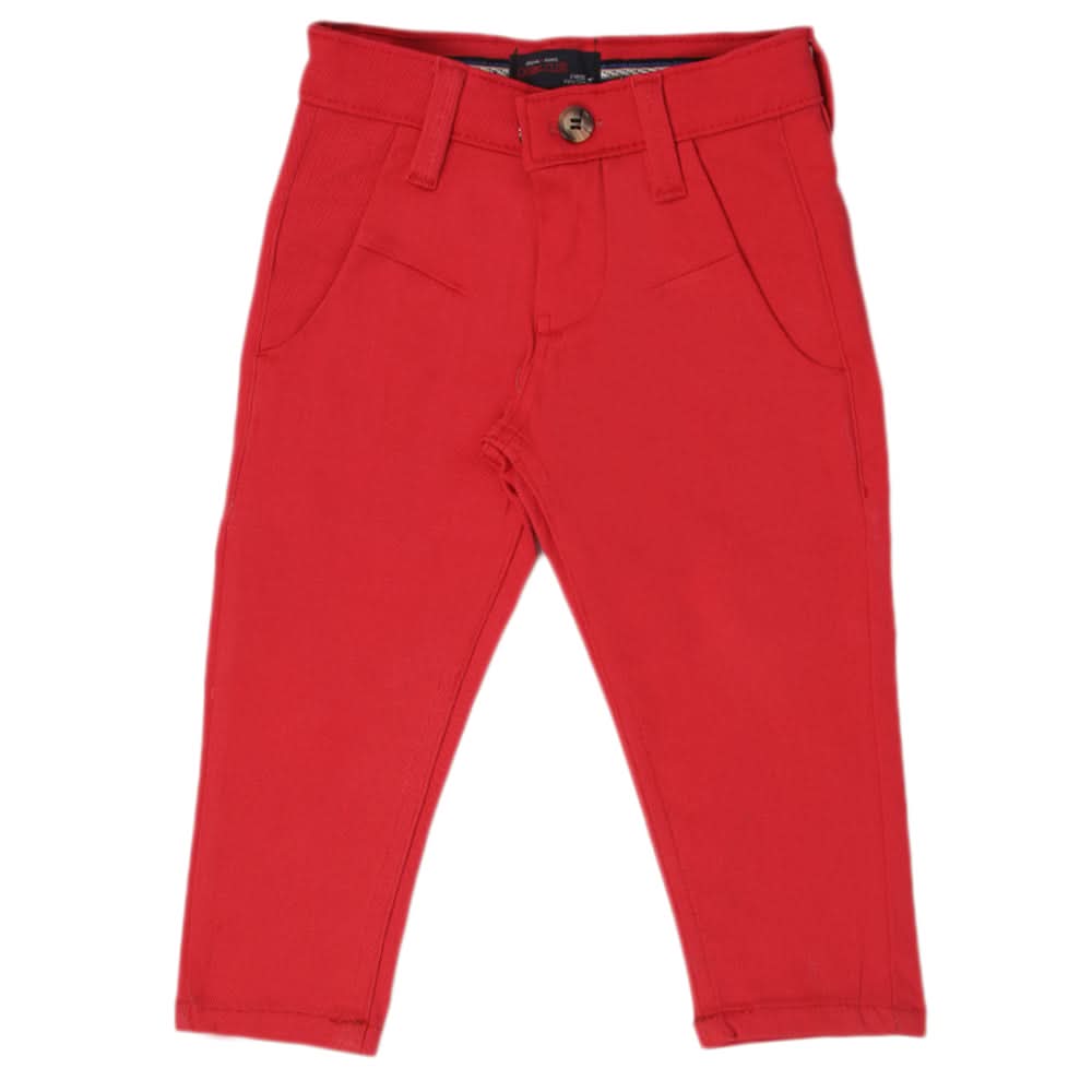 Boys Cotton Pant - Red, Kids, Boys Pants, Chase Value, Chase Value