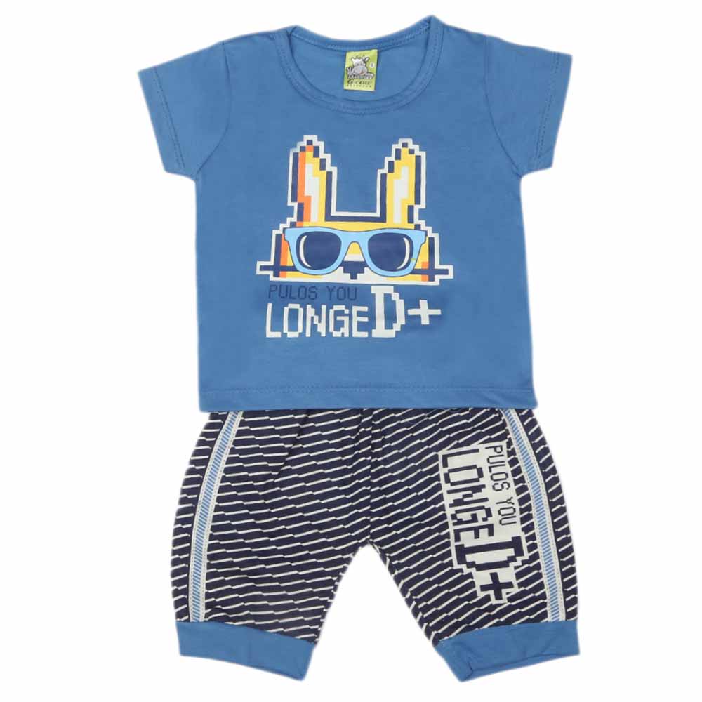 Newborn Boys Half Sleeves Suit - Blue, Kids, NB Boys Sets And Suits, Chase Value, Chase Value