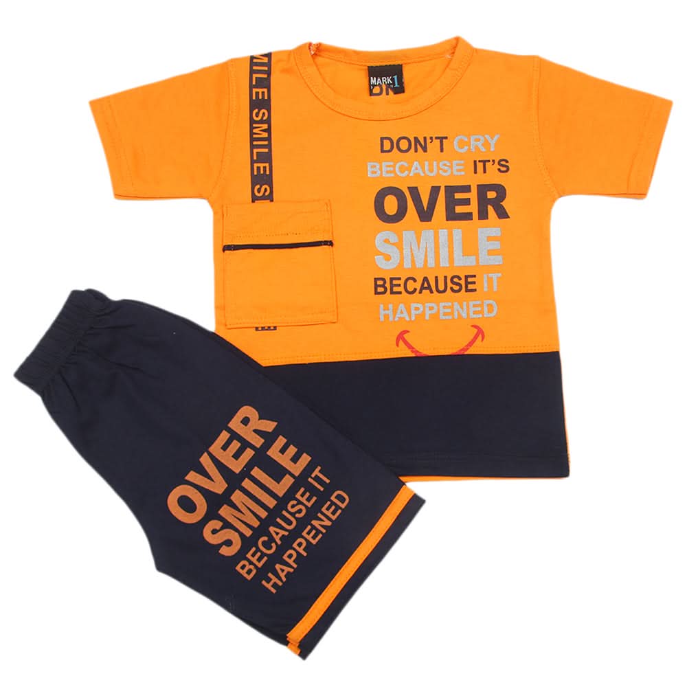 Boys Short Suit - Orange, Kids, Boys Sets And Suits, Chase Value, Chase Value
