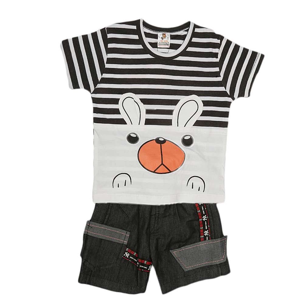 Boys Half Sleeves Suit (2211) - Black, Kids, Boys Sets And Suits, Chase Value, Chase Value
