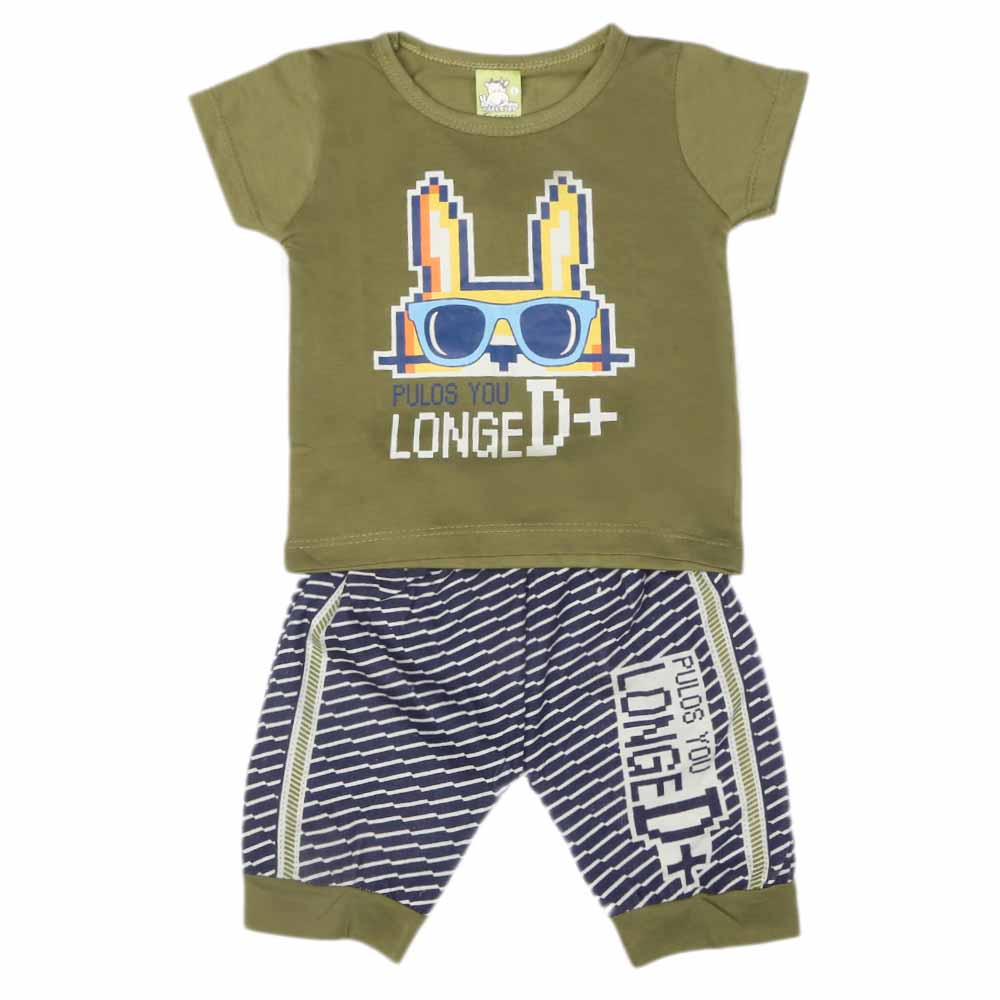 Newborn Boys Half Sleeves Suit - Green, Kids, NB Boys Sets And Suits, Chase Value, Chase Value