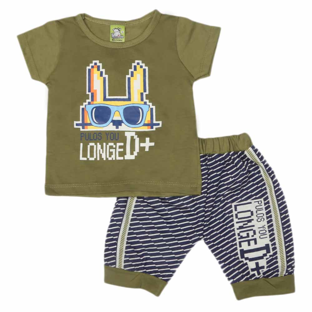 Newborn Boys Half Sleeves Suit - Green, Kids, NB Boys Sets And Suits, Chase Value, Chase Value