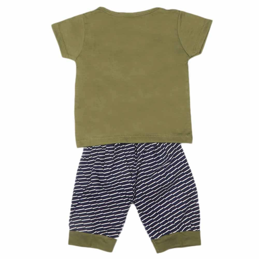 Newborn Boys Half Sleeves Suit - Green, Kids, NB Boys Sets And Suits, Chase Value, Chase Value